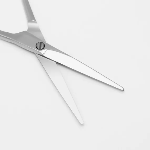 Ножницы парикмахерские с упором, лезвие — 6,5 см, цвет серебристый