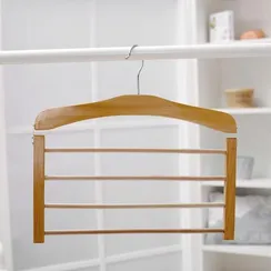 Вешалка для юбок и брюк многоуровневая Доляна, 4 перекладины, 39×34 см, сорт В