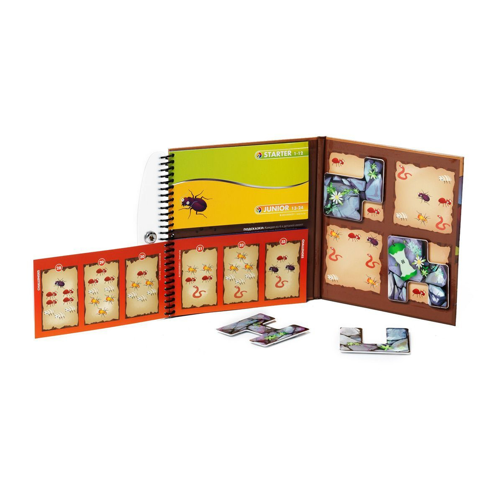 Логическая, магнитная игра для путешествий «Деловые жуки»