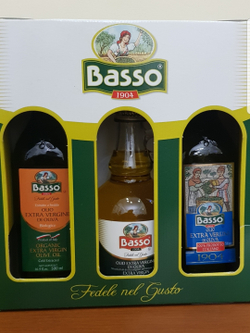Подарочный набор оливковых масел BASSO Extra Virgin Италия