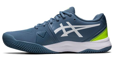 Мужские кроссовки теннисные Asics Gel-Challenger 13 Clay - steel blue/white