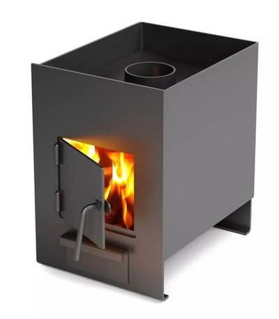 Печь банная Двушечка антрацит