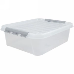 Контейнер универсальный с крышкой для хранения «ПРОФИ КОМФОРТ», прозрачный, 50*39*17,5см, 23л