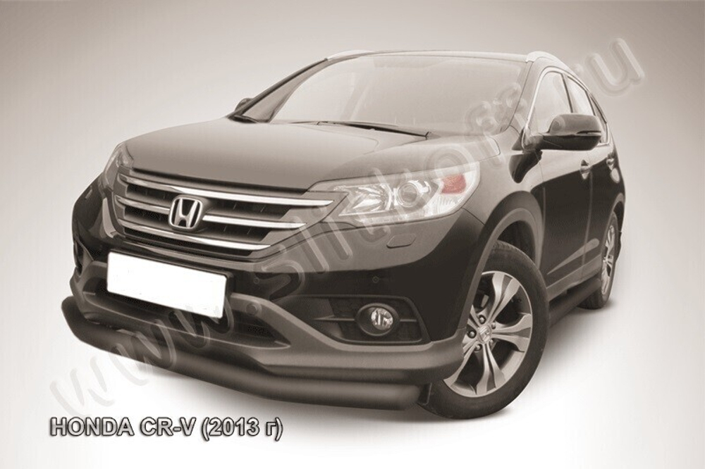 Защита переднего бампера Honda CR-V 2L (2011-2015) d76 черная