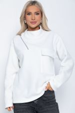 Свитшот Лори (белый) флисовый Б12555-7 LT Collection