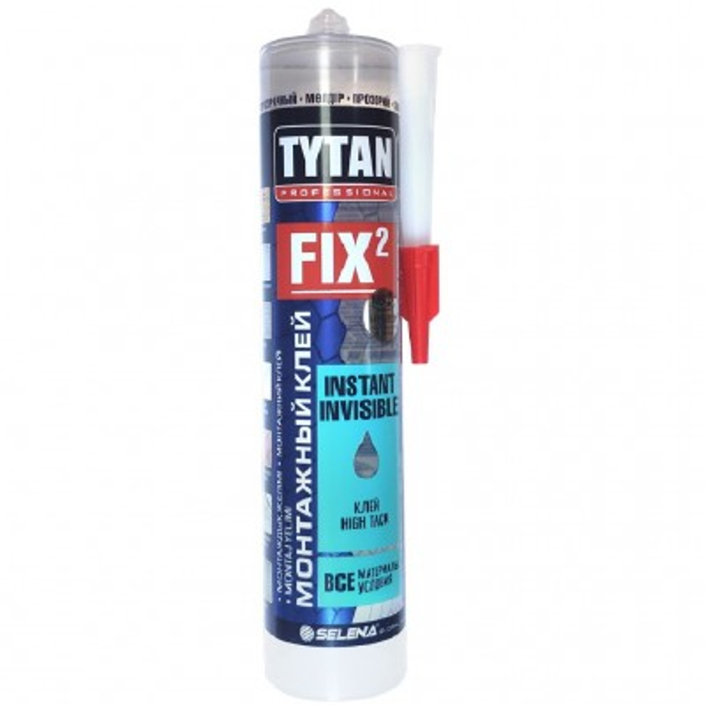 Tytan professional клей монтажный fix2 instant invisible 290 мл