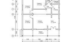 Проект Дома 105 кв. м из бруса Д-48
