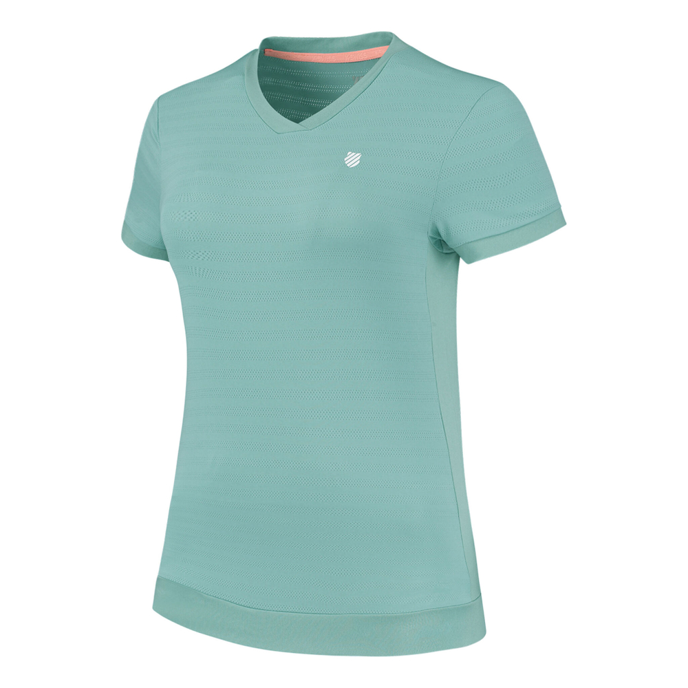 Женская теннисная майка K-Swiss Hypercourt V-Neck Top Tank Top Women - Petrol