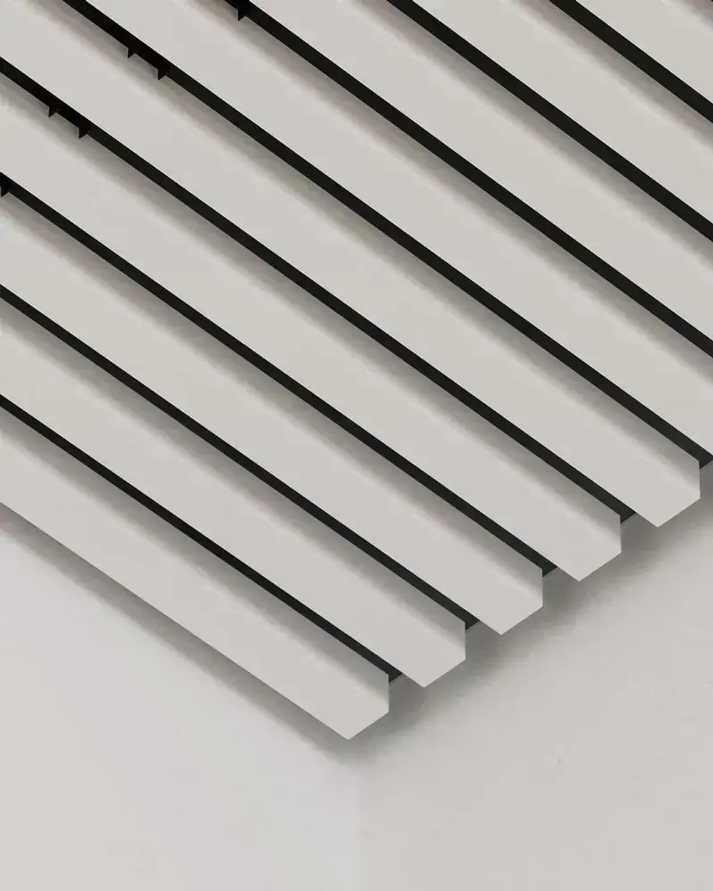 Комплект 1,7х1,7м кубообразного реечного алюминиевого потолка CESAL AR C 30/27 Белый матовый (для ванной, входных групп, санузлов и лоджий)