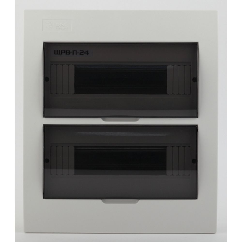 Корпус пластиковый встраиваемый ЭРА SIMPLE ЩРВ-П-24 IP41 прозрачная крышка белый