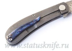 Нож Doc Shiffer Custom Damascus Topolineфотография - 5