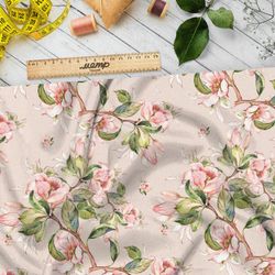 Ткань оксфорд 210 лилейные весенние цветы