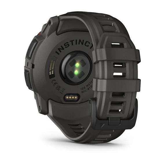 Умные часы Garmin Instinct 3 Solar 50 mm Black with Charcoal Band (010-02935-00)