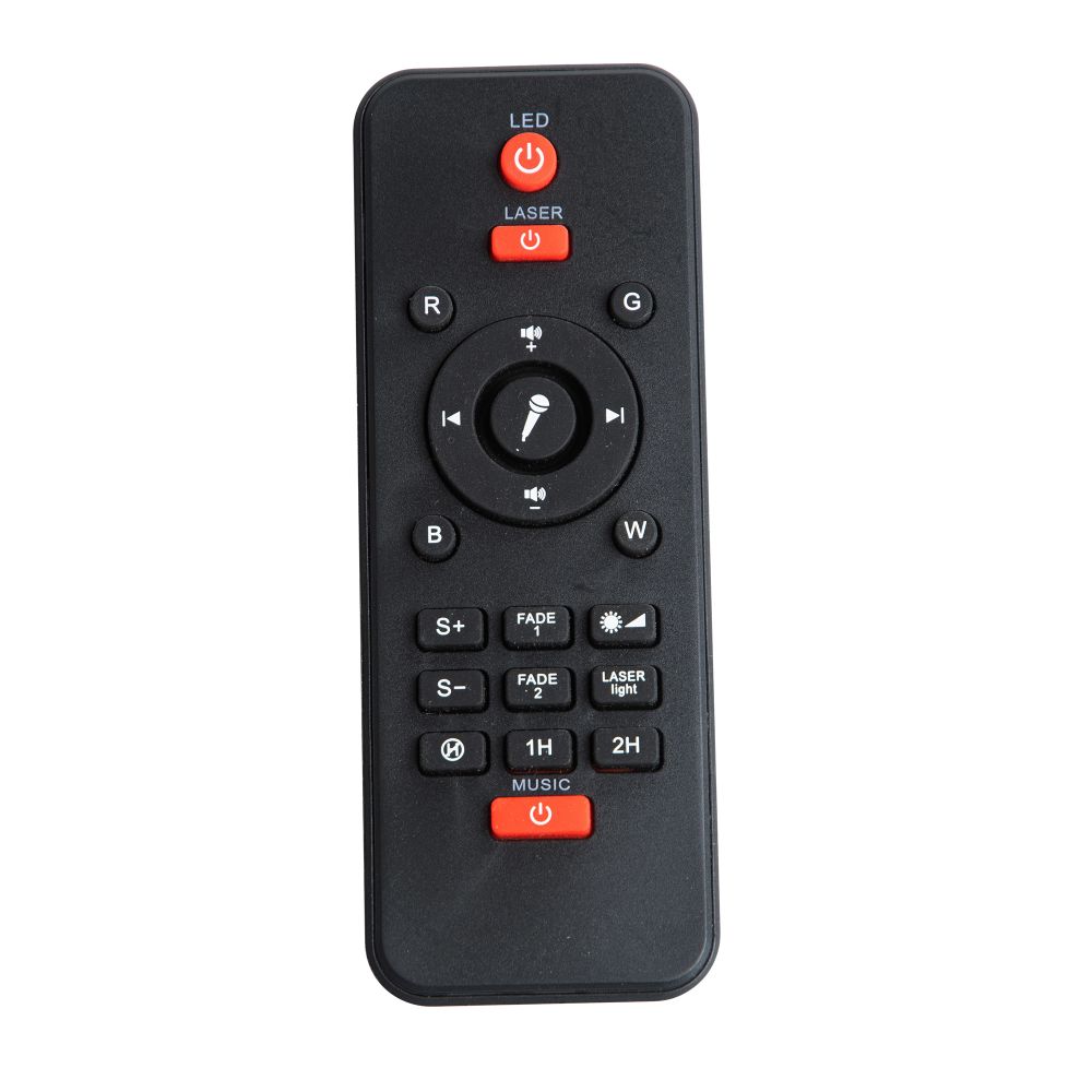 ULI-Q333 6W-RGBW BLACK Светодиодный светильник-проектор с Bluetooth. Проекция Звездное небо. Встроенный MP3 проигрыватель. 2 колонки. USB разъем. Пульт ДУ в-к. Черный. ТМ Volpe