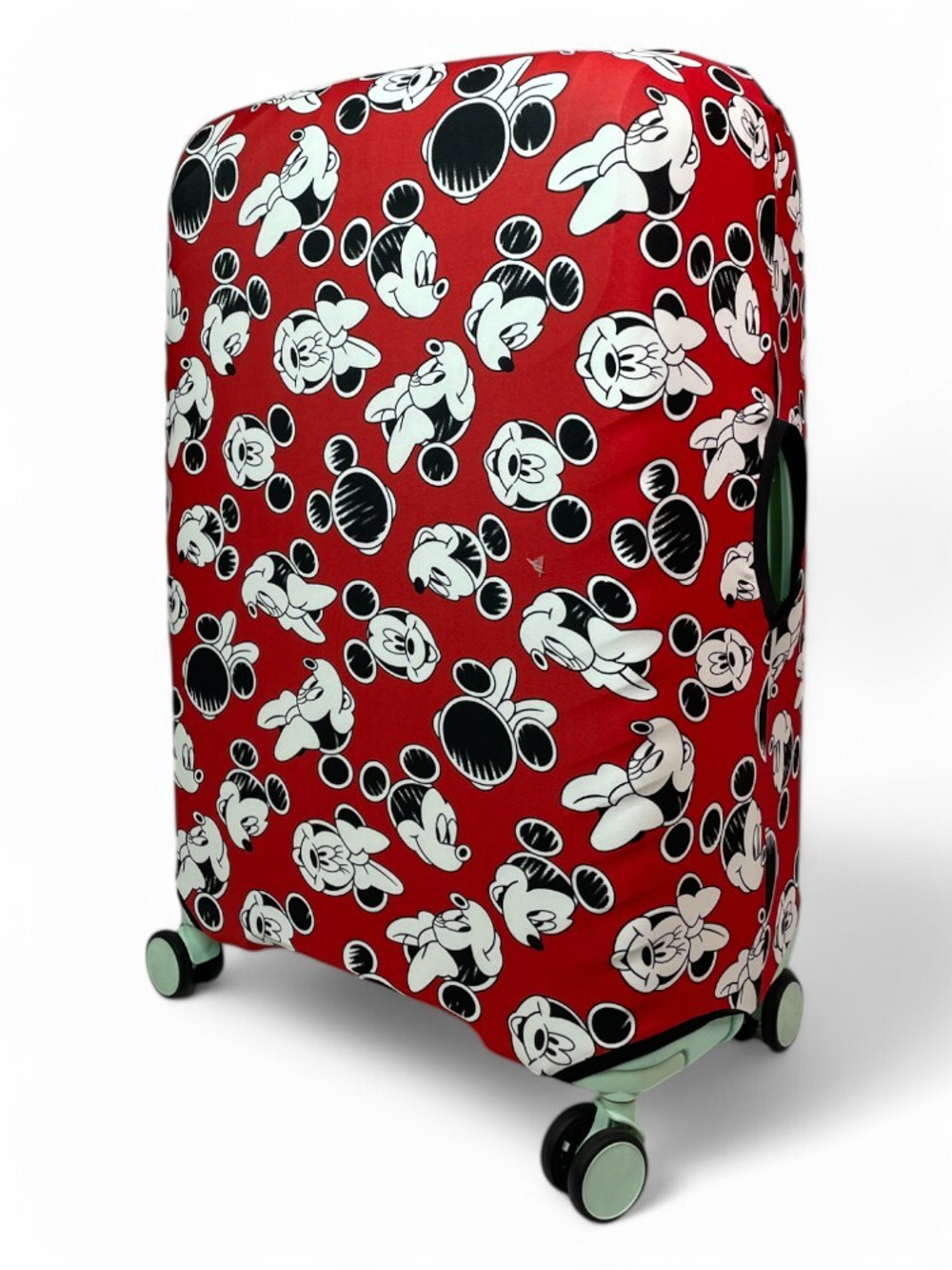 Чехол на чемодан 28", цвет красный/разноцветный, Микки