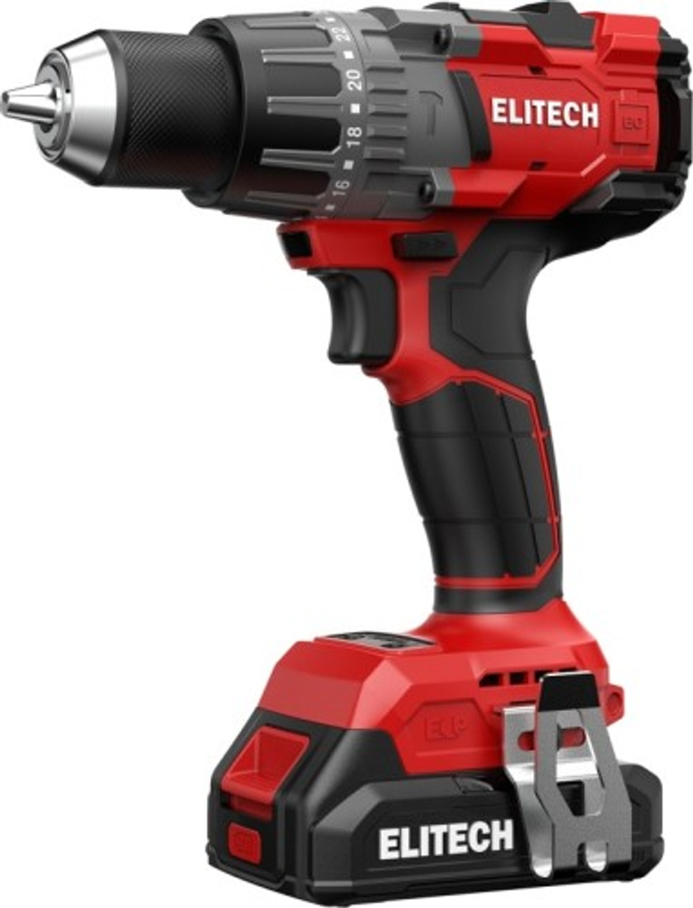 Дрель-шуруповерт аккумуляторная ELITECH ДА 21УБЛ2 (E2201.048.01) 205682