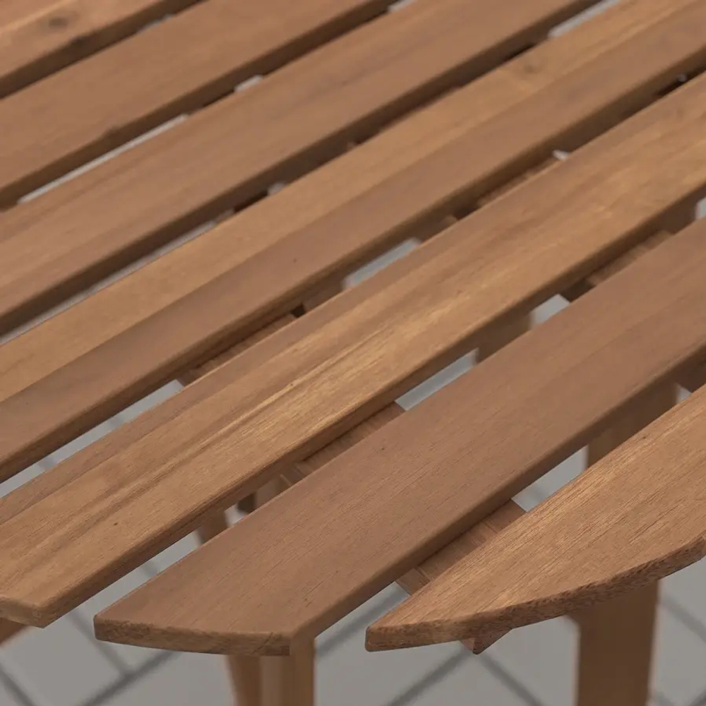 Стол с подставкой - IKEA ASKHOLMEN/АСХОЛЬМЕН ИКЕА, 71х110х70 см, коричневый