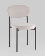 Стул Бриф SN велюр светло-серый каркас антрацитовый муар