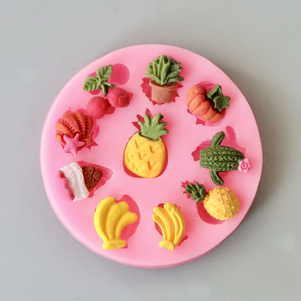 Набор силиконовых молдов  "Фрукты и Овощи", (2 шт)