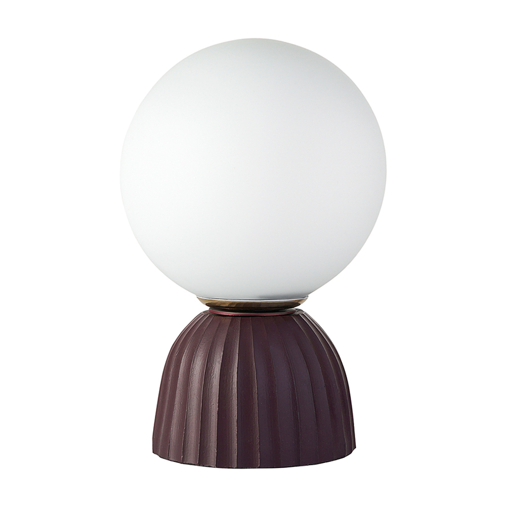 Лампа настольная texture moon, D20х29 см, вишневая