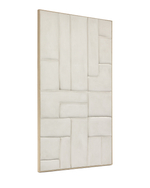 Klis Картина из белого льна с геометрическими фигурами, 120 х 200