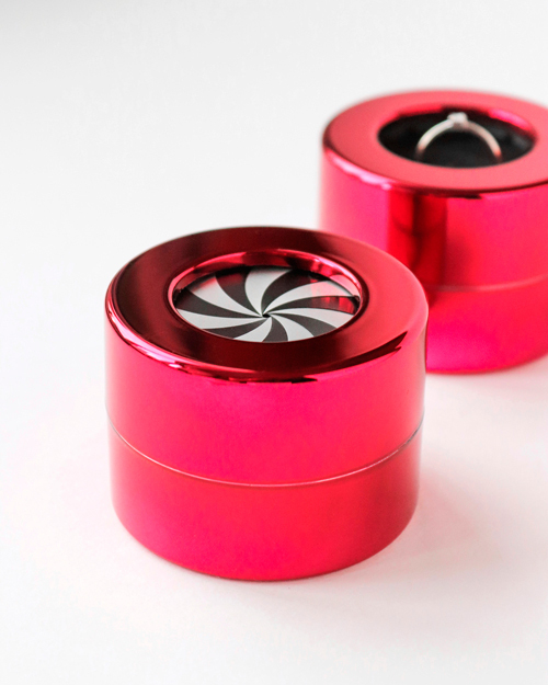 Футляр круглый металлический "Спиннер"