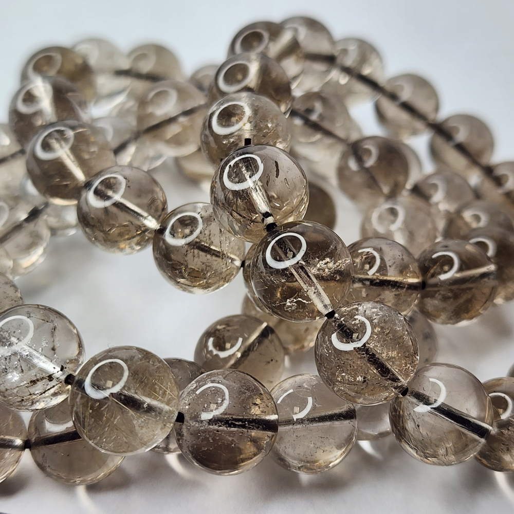 Дымчатый кварц (раухтопаз) природный, 12мм, штучно