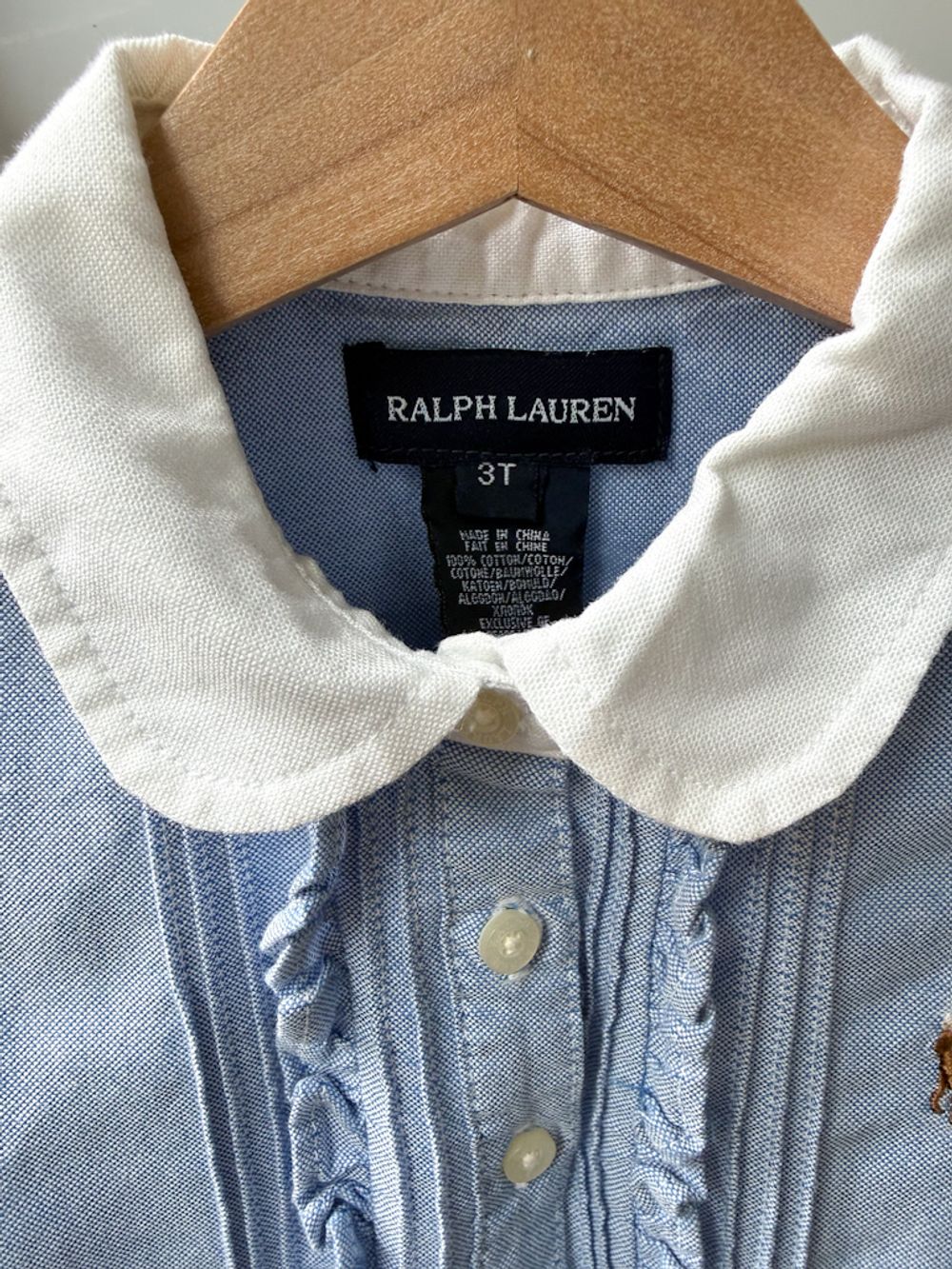 Хлопковое платье-рубашка Ralph Lauren, 98
