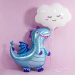 Шар (27"/69 см) Фигура, Облако, Белый 1 шт.