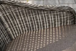 "Равенна" обеденная группа плетеная, цвет графит