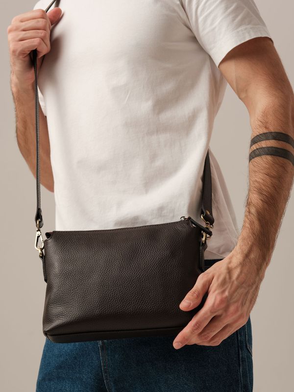 Мужская сумка кроссбоди DBR 7131 коричневый шоколад