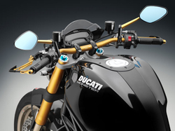 AZ403B RIZOMA UNIVERSAL H60 RISER KIT FOR HANDLEBAR Ø29MM (HM 950, M 937)