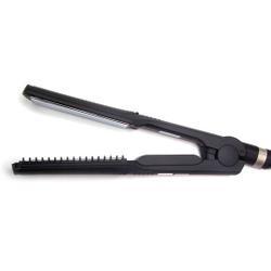 Утюжок для выпрямления волос с зеркальным титановым покрытием