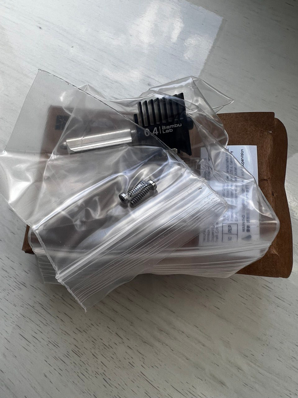 Хотэнд с соплом 0,4 мм из закаленной стали для 3Д принтера Bambu Lab A1/A1 mini FAH019