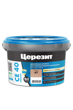 Затирка эластичная водоотталкивающая для швов СЕ 40 PREMIUM серый сланец 15  2кг