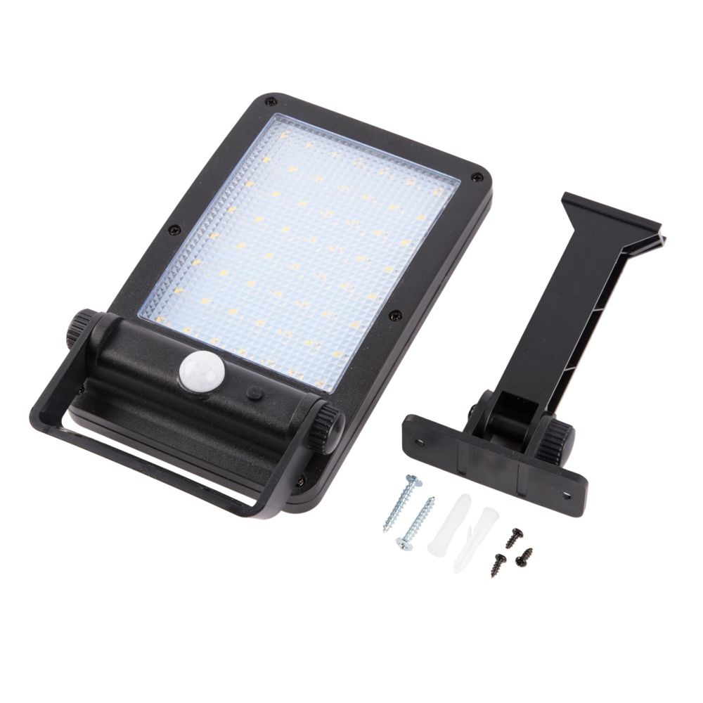 USL-F-561-PT165 SENSOR N1 Садовый светильник на солнечной батарее. с датчиком движения. 6Вт. Кронштейн в-к. Белый свет 4000K. Корпус черный. TM Uniel