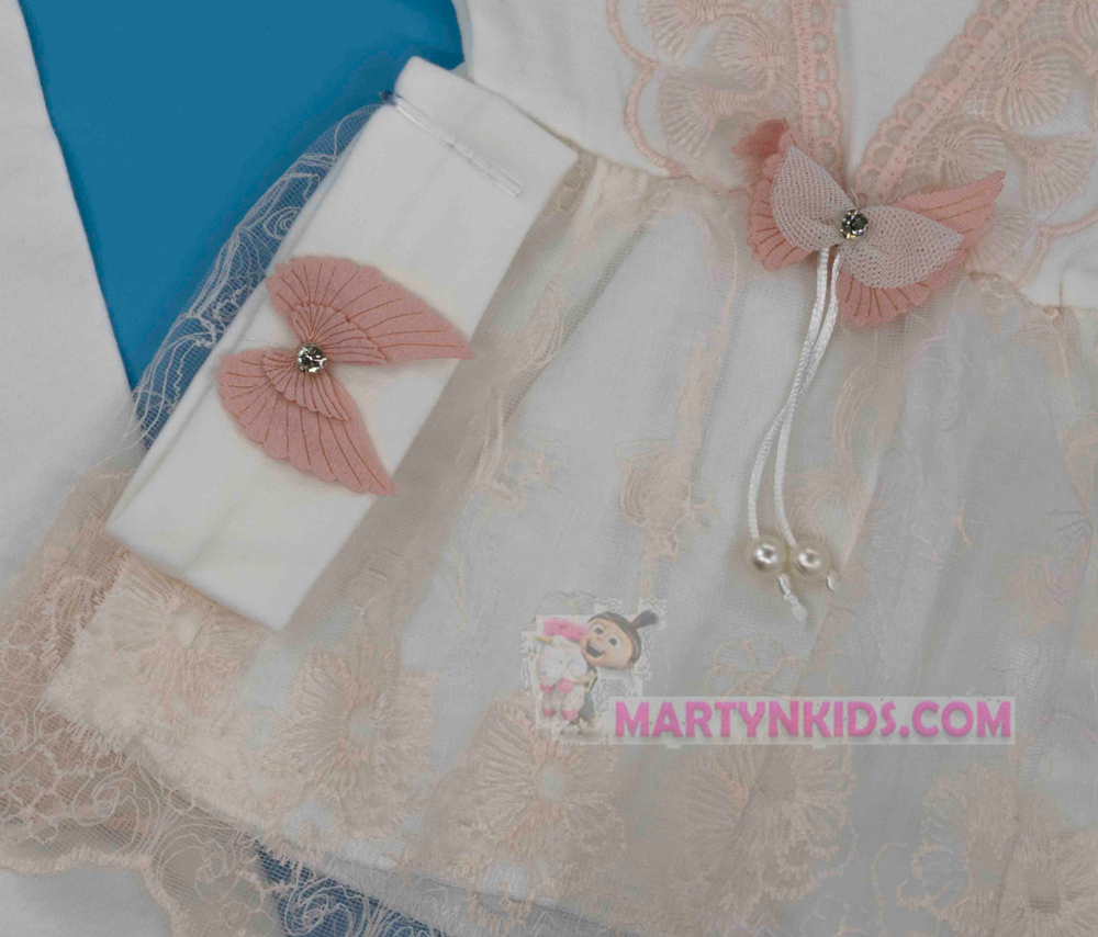 костюм Крылышки ангела платье + штанишки 4643