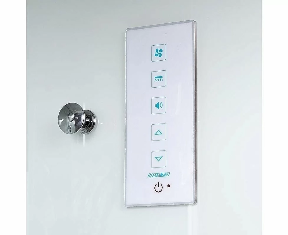 Душевая кабина DTO K402S 120x90 LED с электрикой прозрачная/хром