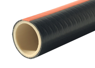 Шланг полив. (МЕЛИССА) 1*50м (25мм) (черный с кр. пол.) 3-слоя