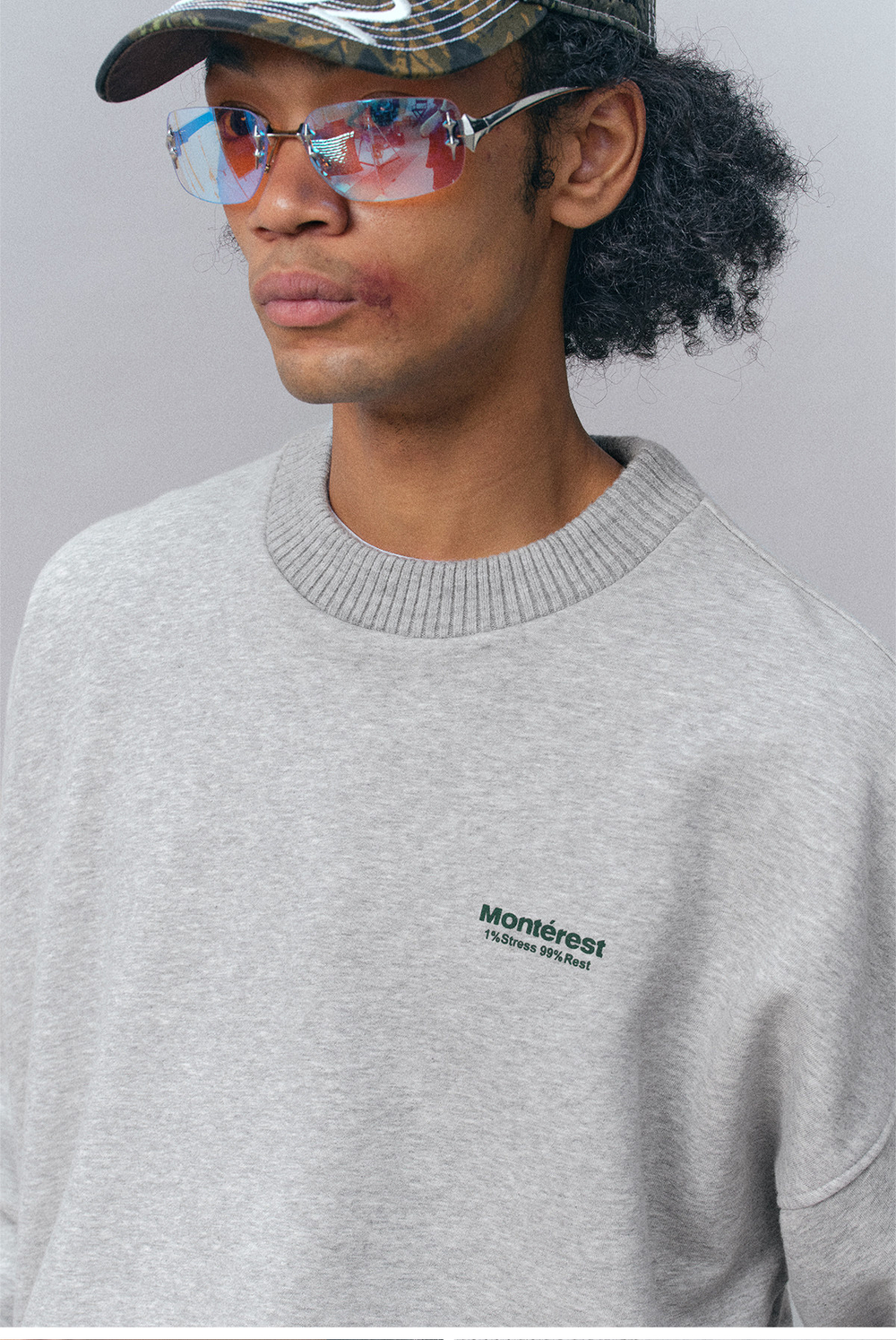 Свитшот Nothomme Monterest Fleece серый