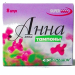 Тампоны АННА Люкс супер 8шт