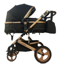Детская коляска-трансформер 3 в 1 Luxmom 518W,с автолюлькой