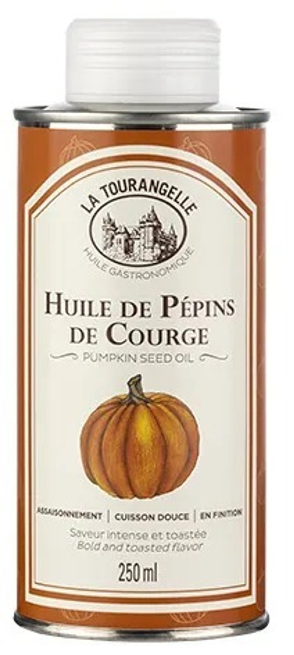 Масло тыквенное, 250 мл, для салатов, для еды, пищевое, La Tourangelle, Pumpkin Seed Oil