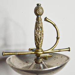 Напольная шпага-пепельница. Сталь, метал. сплав. Франция, к. XIX век. Высота с подставкой - 88