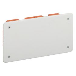 Распаячная коробка ЭРА KRT-172-96-45 скрытой установки красно-белая 172х96х45мм для твердых стен саморезы крышка IP20