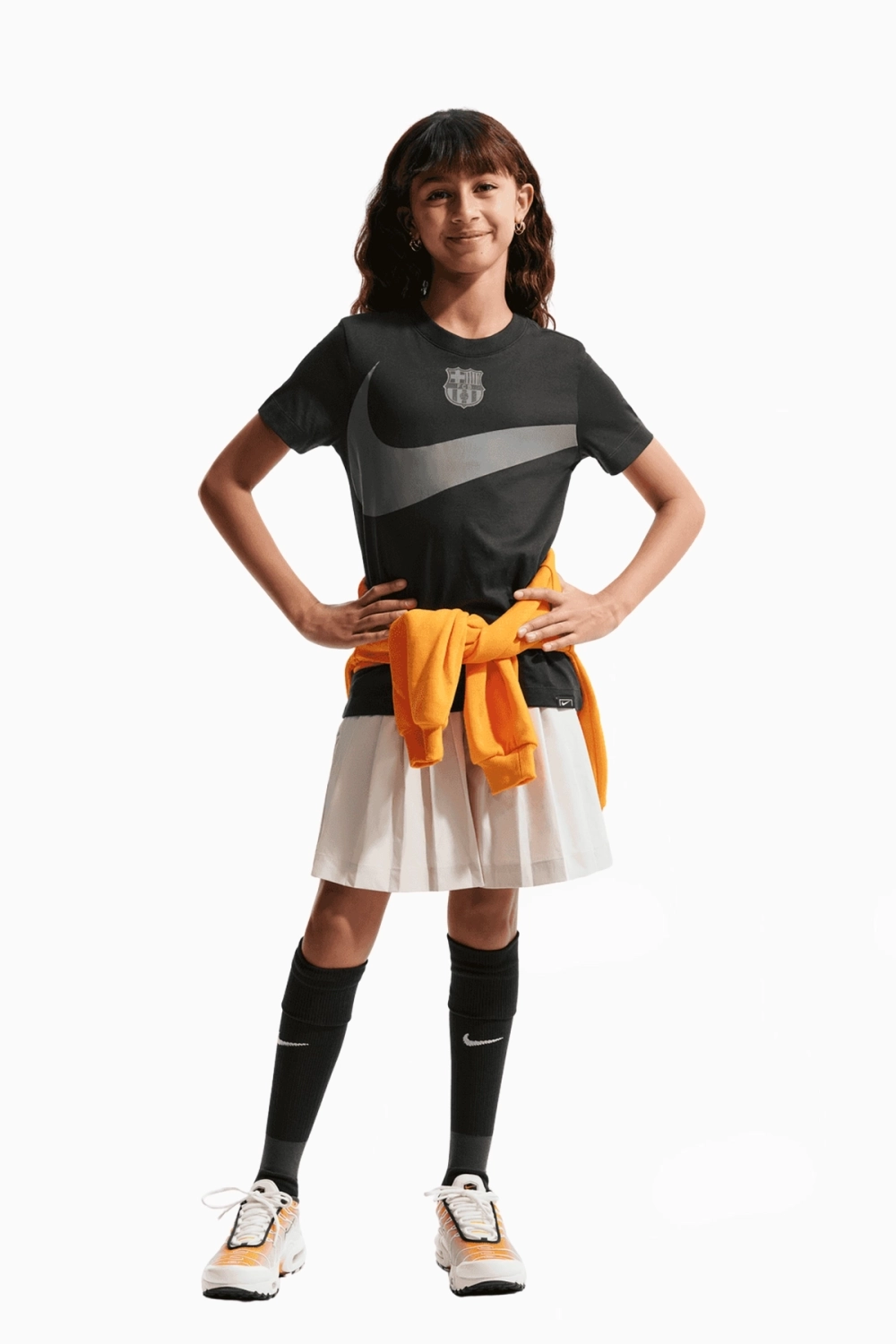 Футболка Nike FC Barcelona 25/26 Swoosh Junior - зеленый