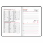 Ежедневник датированный 2023 А5 138x213 мм BRAUBERG "Vista", под кожу, "Press", 114138