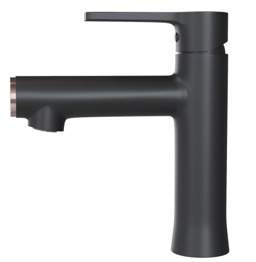 Смеситель для умывальника 35k MIXLINE ML23-04 "Round Black"