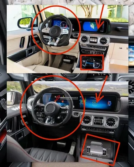 Карбоновый интерьерный комплект для Mercedes-Benz G-Class G63 W464 2018-2023 | W465 2025+ Мерседес Гелик гелентваген