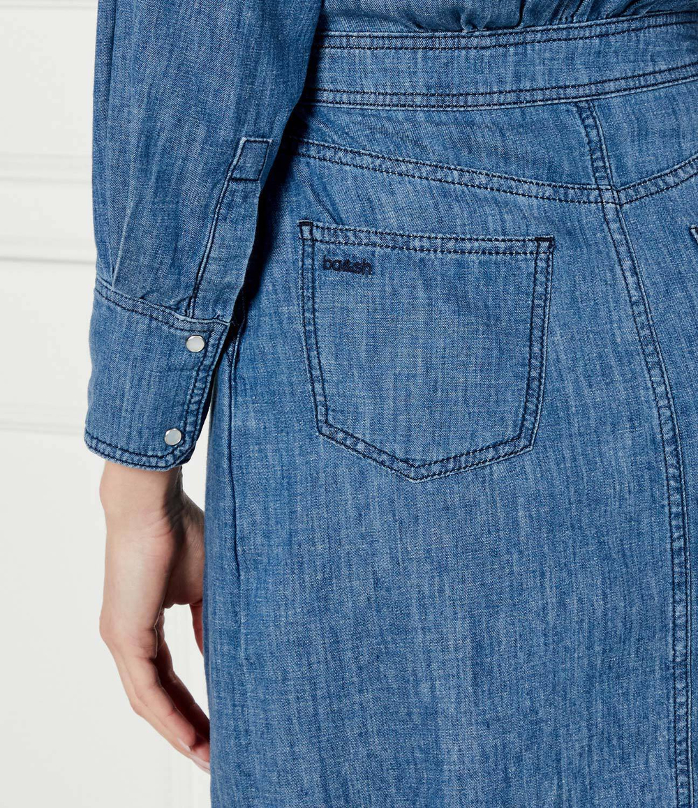 Джинсовое платье Robe WAKIE Ba&sh - голубой(1E25WAKI)